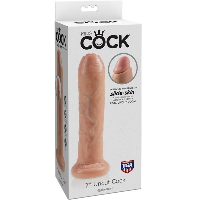 KING COCK - REALISTISCHER DILDO UNBESCHNITTENES FLEISCH 21 CM