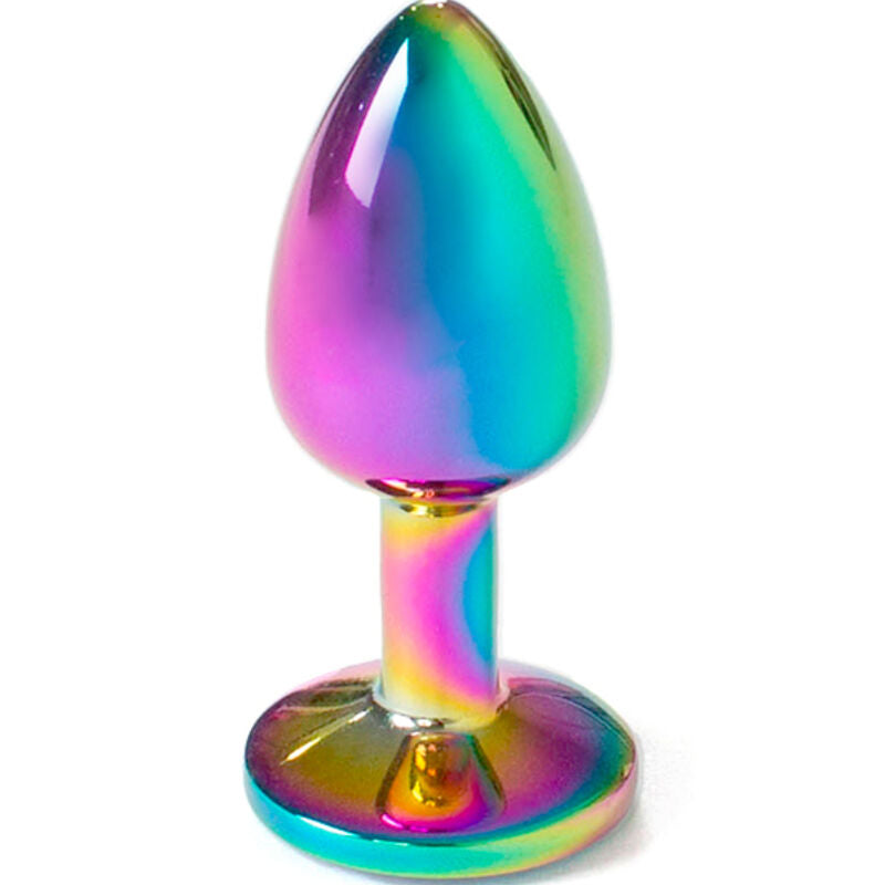 SECRETPLAY - METALL-BUTT-PLUG REGENBOGEN KLEINE GRÖSSE 7 CM