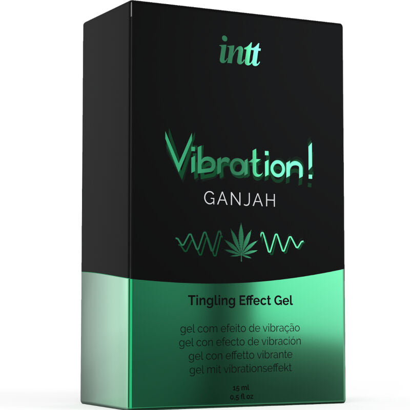 INTT – KRAFTVOLLES INTIMSTIMULIERENDES FLÜSSIGES VIBRATIONSGEL CANNABIS 15ML
