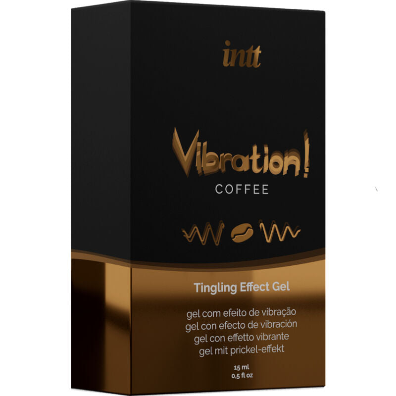 INTT - LEISTUNGSSTARKES FLÜSSIGE VIBRATIONSGEL FÜR DEN INTIMATE STIMULANT KAFFEE 15ML