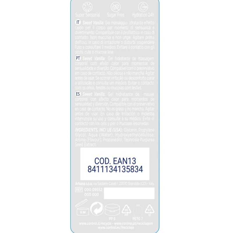 CONTROL - 2 EN 1 MASSAGE & GENUSS MADAGASKAR SÜSSE 200 ML