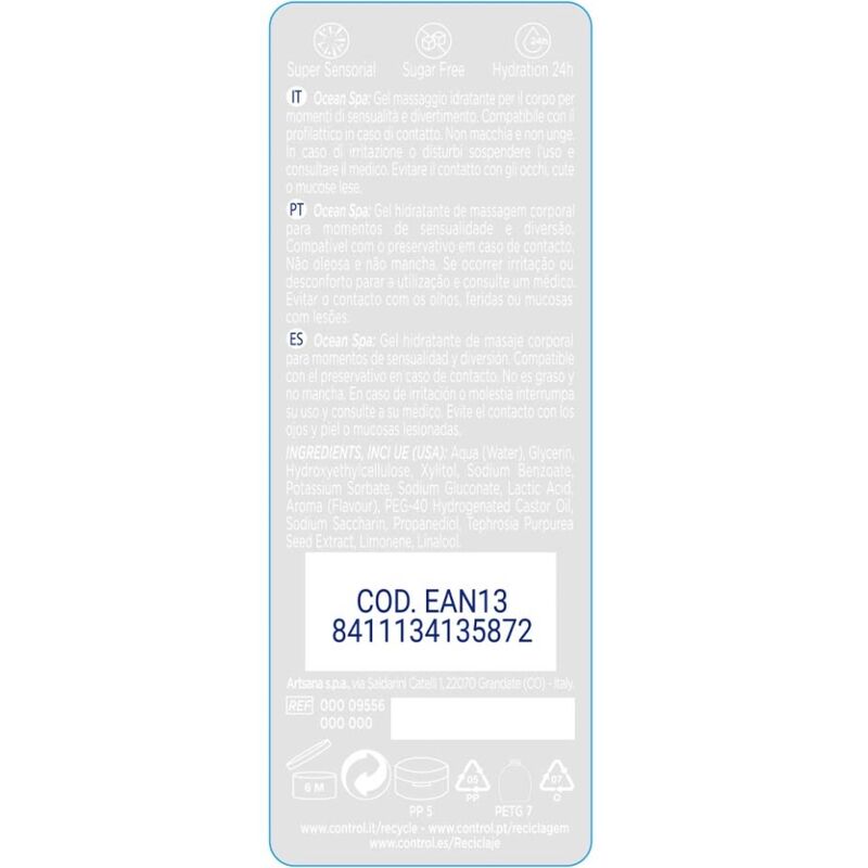 CONTROL - 2 EN 1 MASSAGE & GENUSS MITTELMEER 200 ML