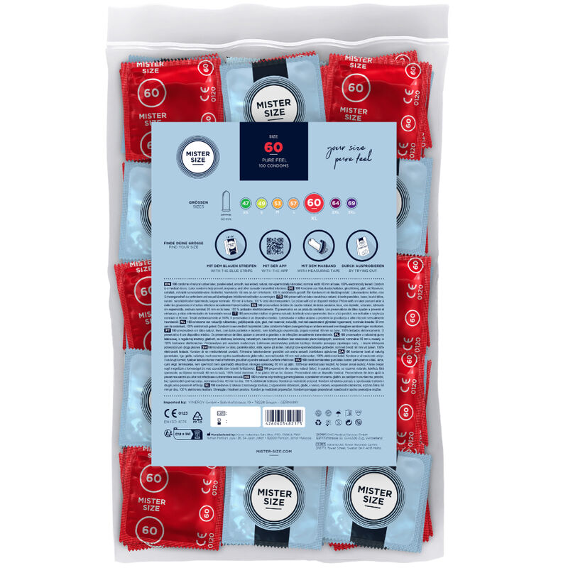 MISTER SIZE - Kondomgröße XL 60 MM (100 Stück)