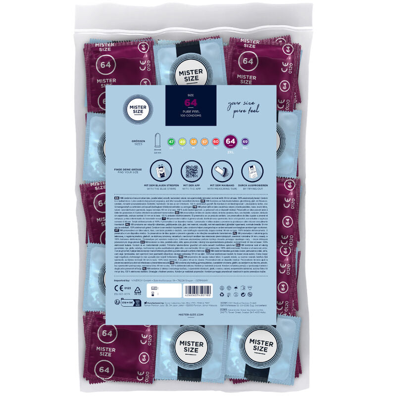 MISTER SIZE - Kondome Größe XXL 64 MM (100 Stück)