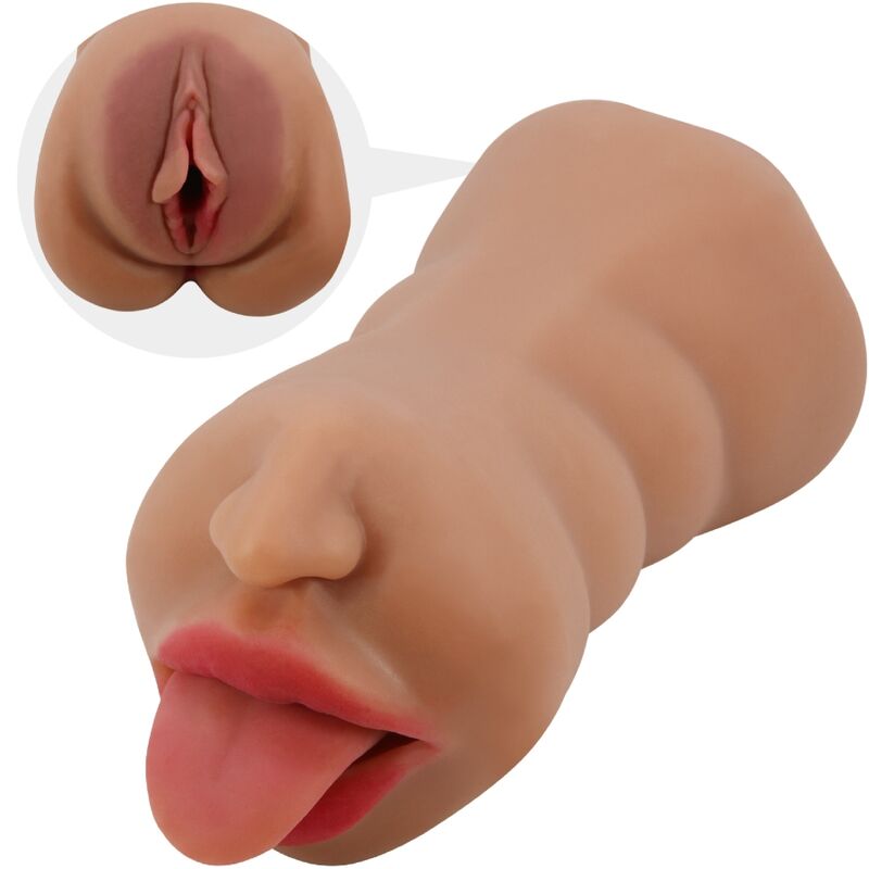 CRAZY BULL - SARAH DOPPELMASTURBATOR MUND & VAGINA FLESH