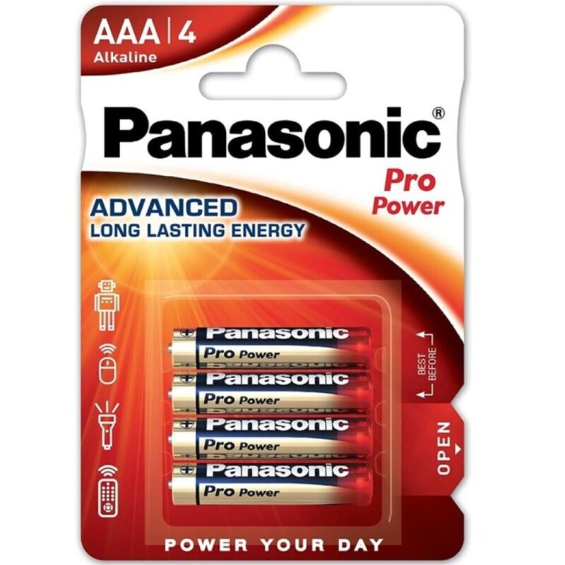 PANASONIC - PRO POWER ALKALINE AAA BATTERIE LR03 BLISTER*4