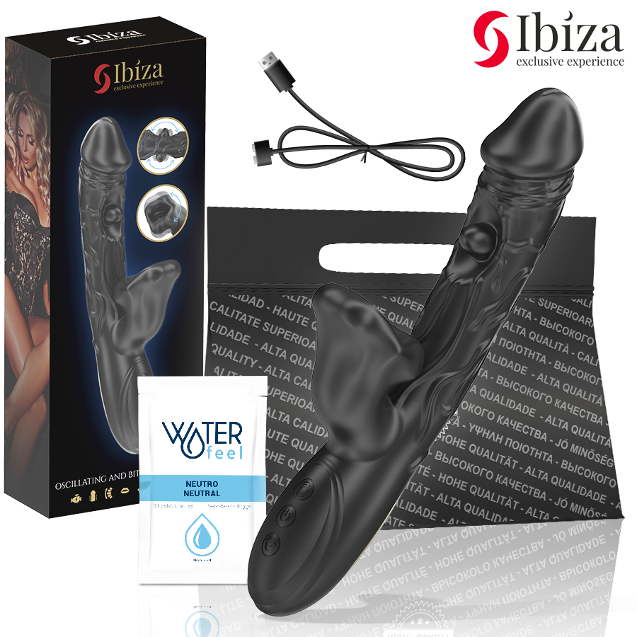 IBIZA - VIBRATOR UND KLITORISSTIMULATOR MIT BEISS- UND ROTATIONSEFFEKT
