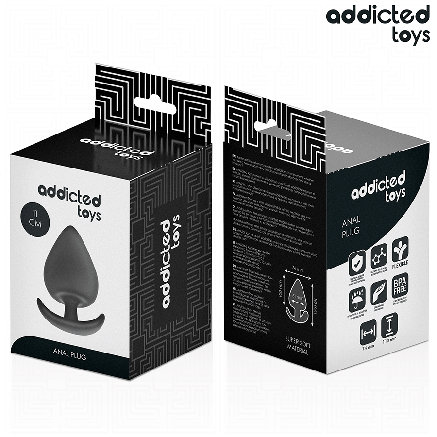 ADDICTED TOYS - ANAL PLUG SILIKON GRÖSSE XXL 11 CM