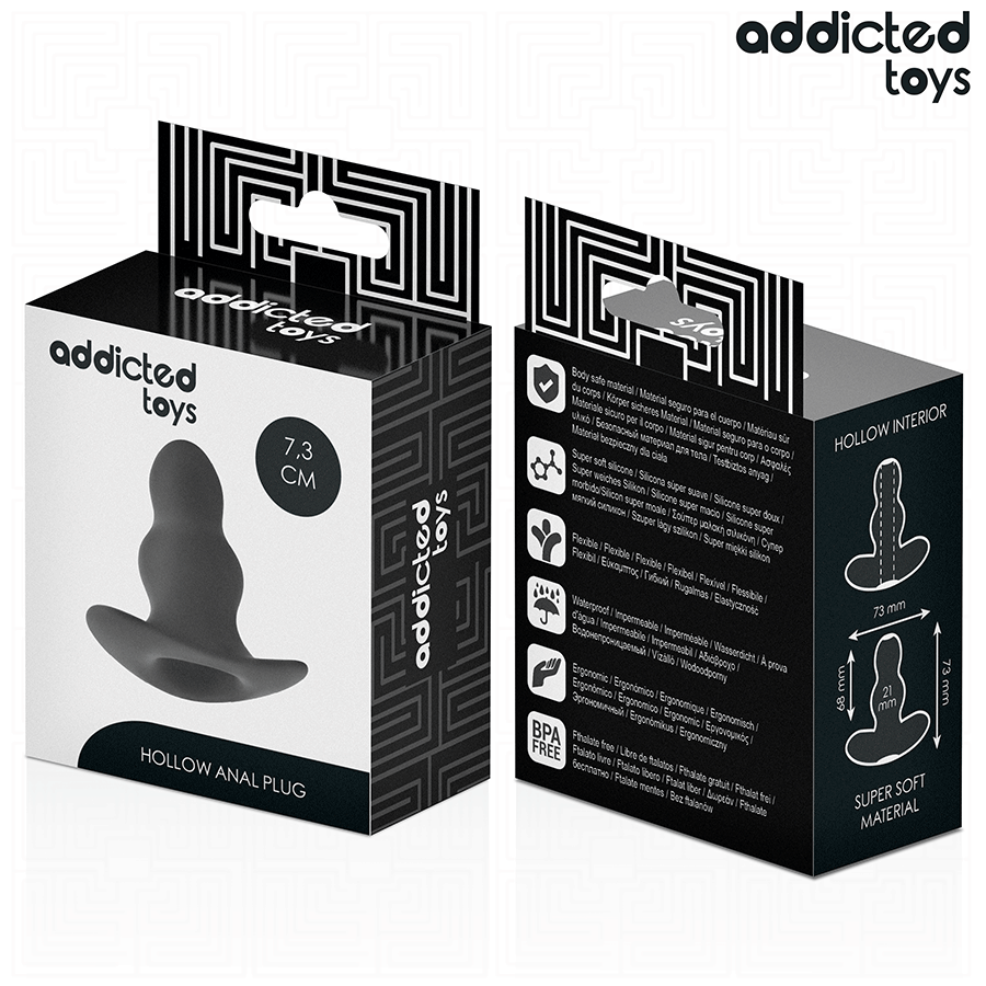 ADDICTED TOYS - HOHL-ANALPLUG SILIKON GRÖSSE S 7,3 CM