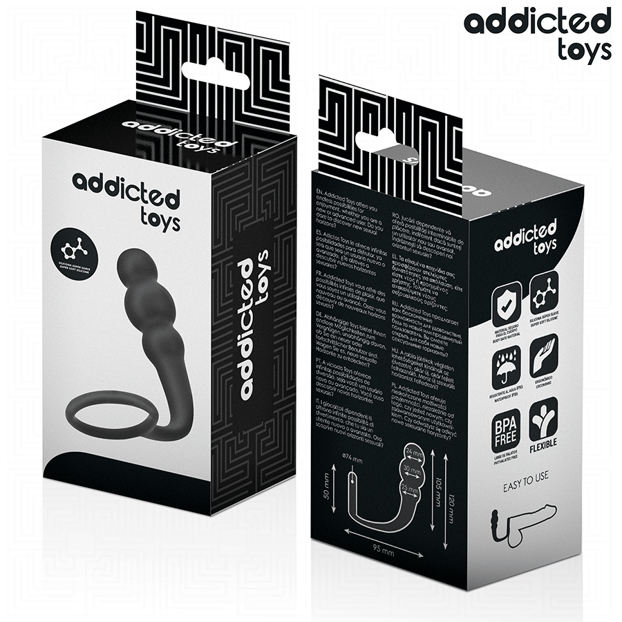ADDICTED TOYS - ANALPLUG MIT RING SILIKON MODELL 1
