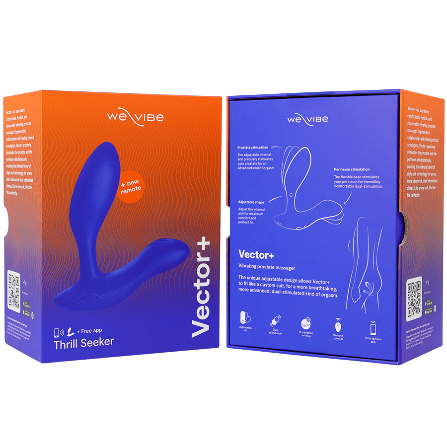 WE-VIBE - VECTOR+ BLAUER PROSTATAMASSAGEGERÄT