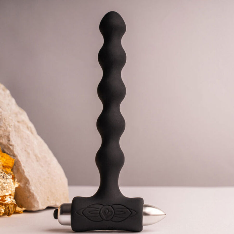 ROCKS-OFF - PETITE SENSATIONS PEARLS ANAL PLUG VIBRATOR SCHWARZ