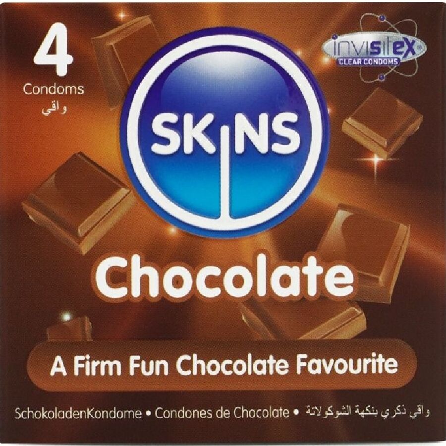 SKINS - SCHOKOLADE PREMIUM KONDOME PACKUNG 4