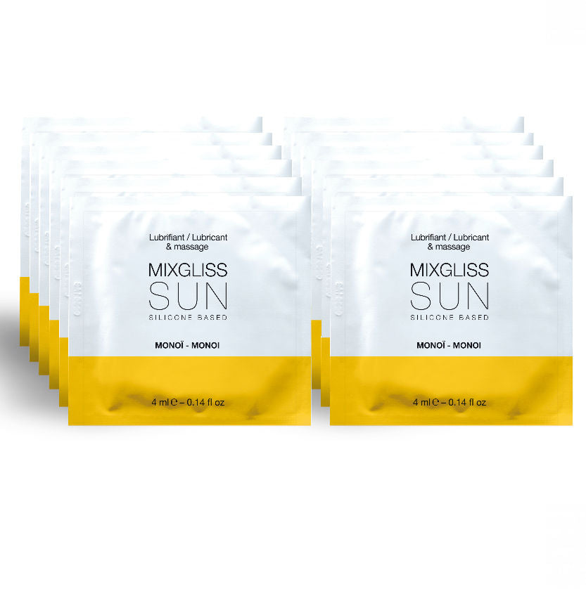 MIXGLISS - SILIKONBASIERTES SCHMIERMITTEL AROMA MONOI 12 EINZELDOSIS 4ML