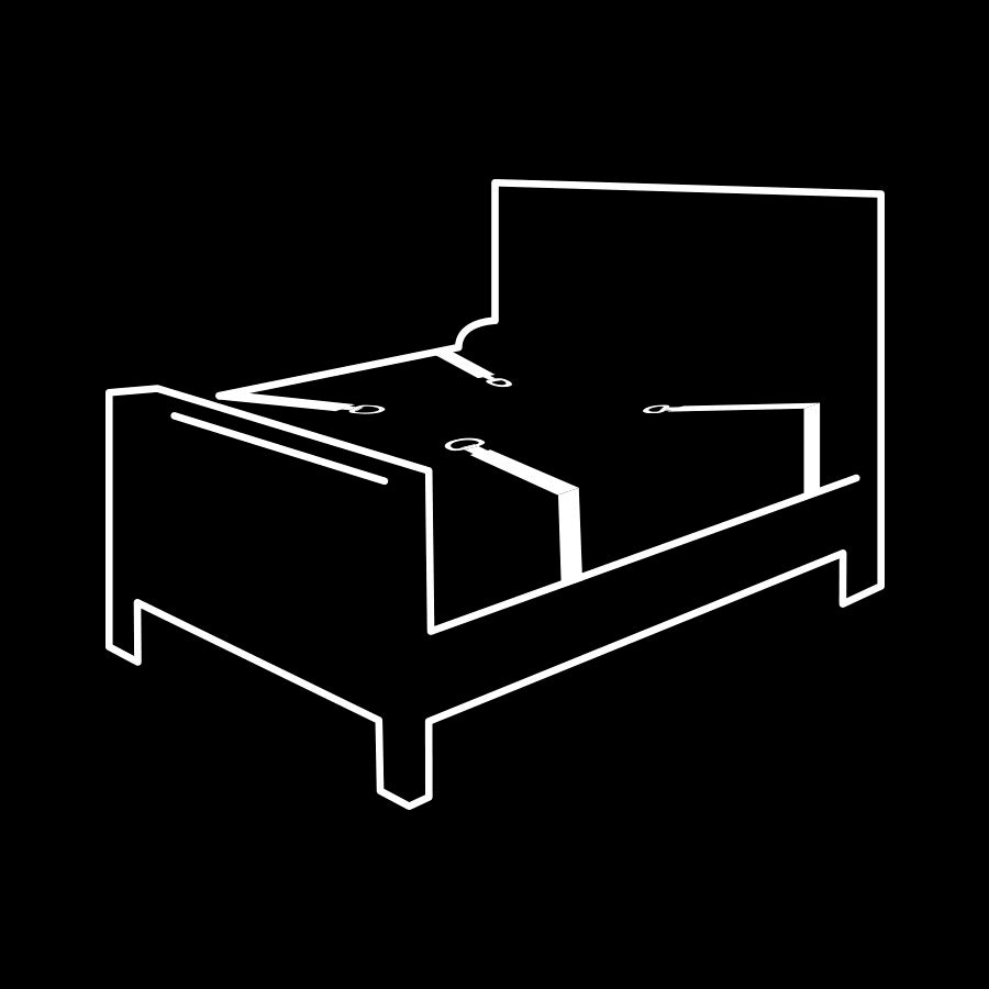 FETISCH DEVOT - SET AUS HANDSCHELLEN UND FESSELN MIT NOPRENFUTTER