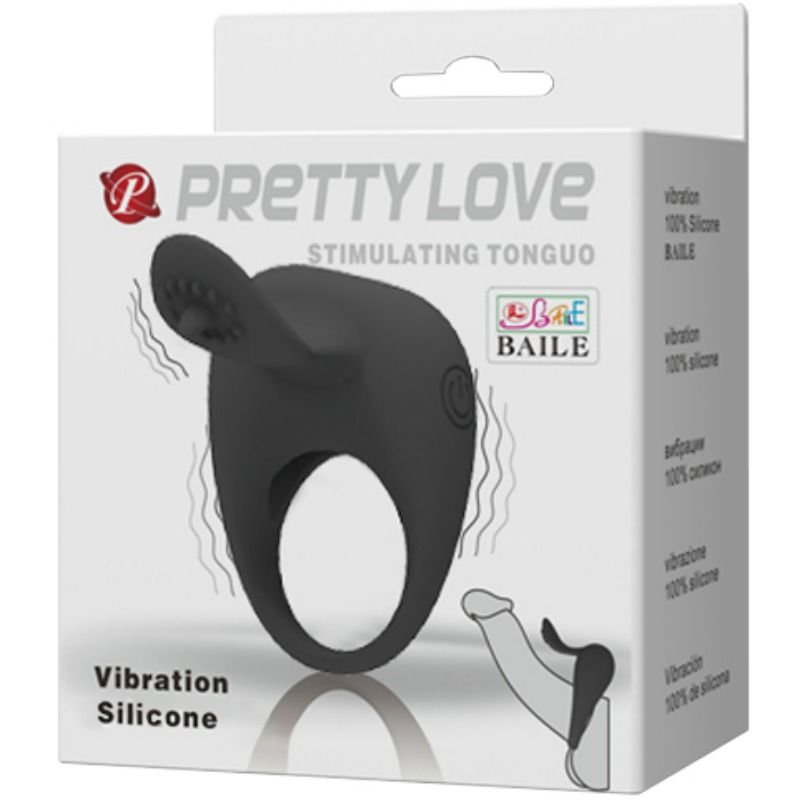 PRETTY LOVE - VIBRIERENDER RING MIT ZUNGE