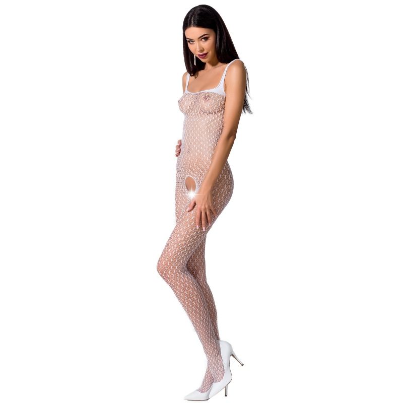 PASSION - WOMAN BS071 SCHWARZER BODYSTOCKING EINE GRÖSSE
