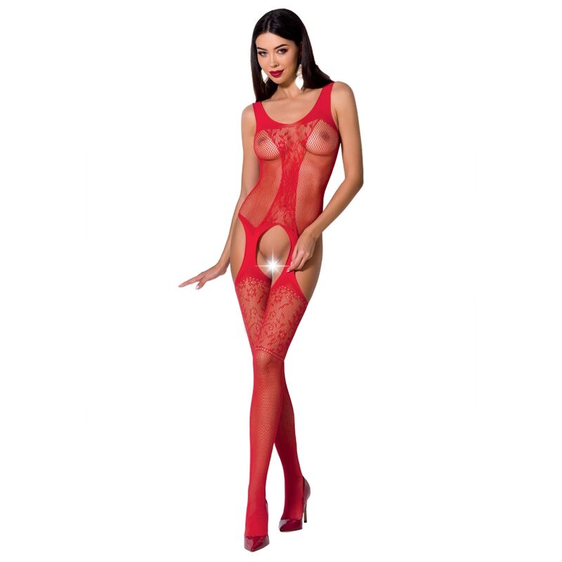 PASSION - WOMAN BS072 BODYSTOCKING EINHEITSGRÖSSE SCHWARZ