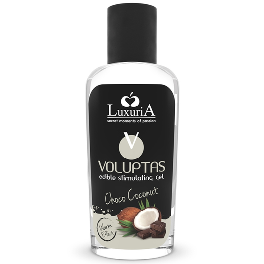 INTIMATELINE LUXURIA – VOLUPTAS ESSBARES MASSAGEGEL MIT WÄRMEFFEKT – KOKOSNUSS UND CREME 100 ML