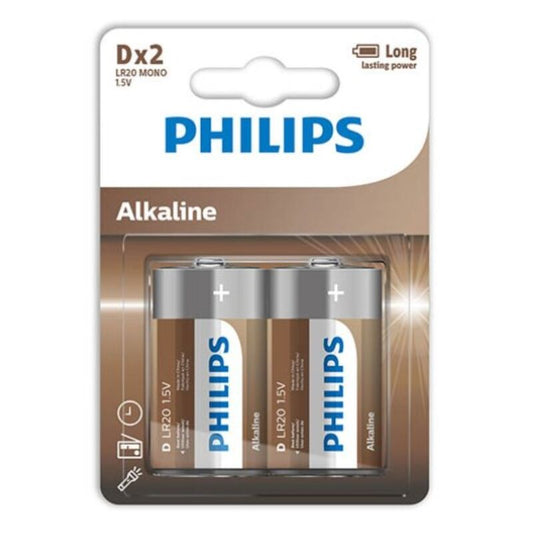 PHILIPS - ALKALINE-BATTERIE D LR20 BLISTER*2