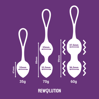 REWOLUTION - REWOBEADS VIBRIERENDE KUGELN FERNBEDIENUNG MIT WATCHME-TECHNOLOGIE