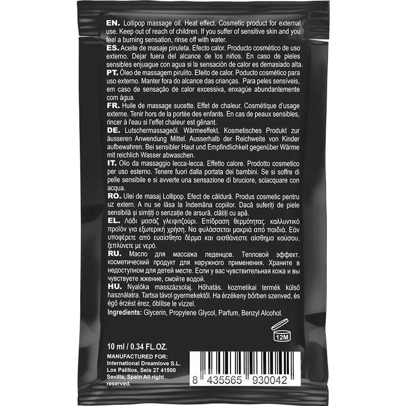 COQUETTE CHIC DESIRE - TASCHENLOLLIPOP KÜSSBARES MASSAGEÖL WÄRMENDES GEFÜHL 10 ML