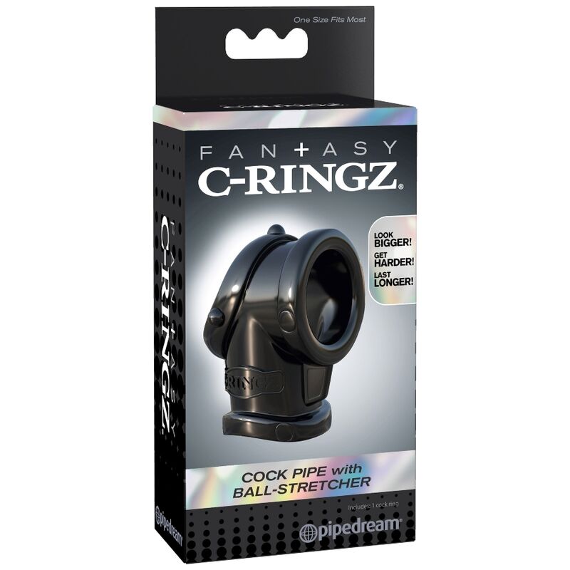 FANTASY C-RINGZ - COCK PIPE MIT BALL STRECH