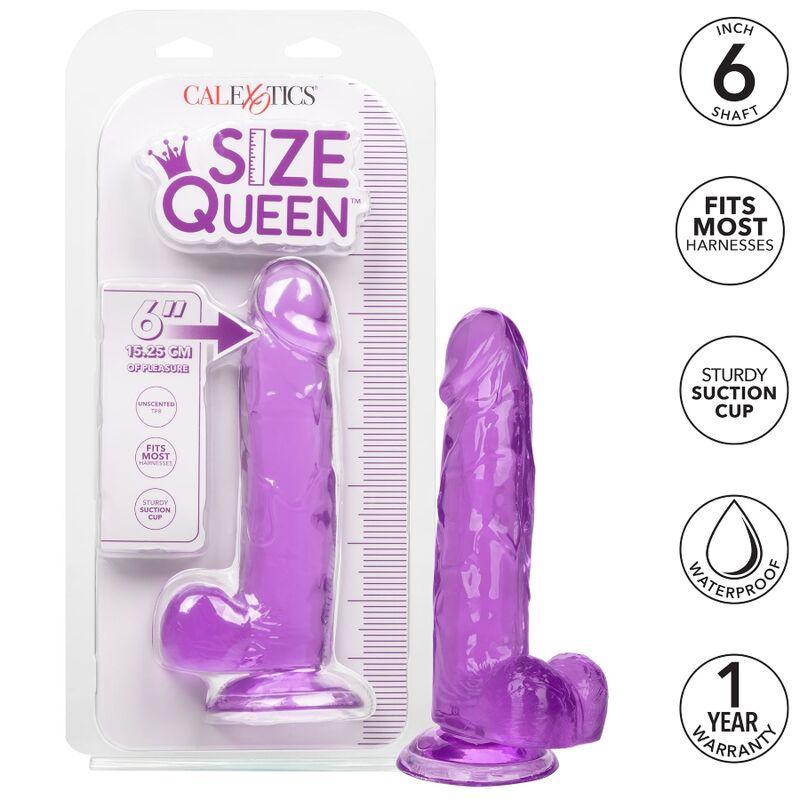 CALEXOTICS - GRÖSSE QUEEN DILDO LILA 15,3 CM