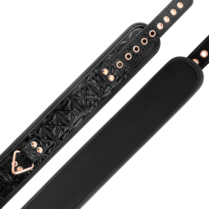 BEGME - BLACK EDITION PREMIUM HALSBAND AUS VEGANEM LEDER MIT NEOPRENFUTTER