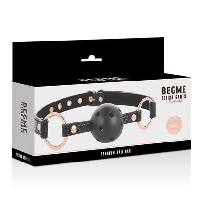 BEGME - BLACK EDITION BALLKNEBEL AUS VEGANEM LEDER