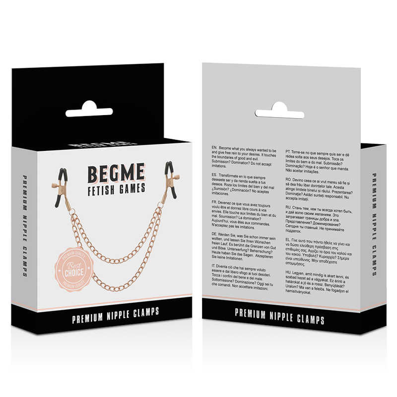 BEGME - BLACK EDITION PREMIUM-NIPPELKLAMMERN
