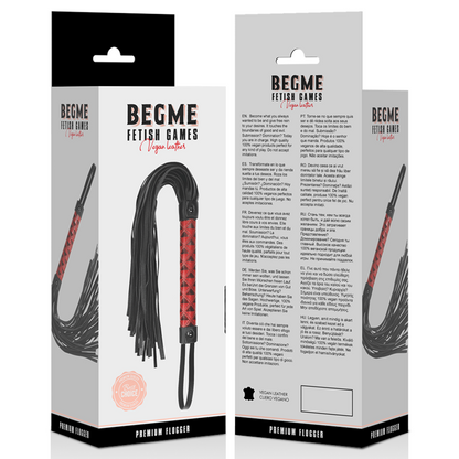 BEGME - ROTE EDITION VEGANER LEDER-FLOGGER