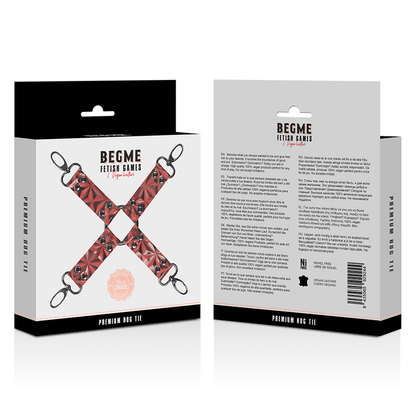 BEGME – ROTE EDITION PREMIUM VEGANES LEDER HOG TIE