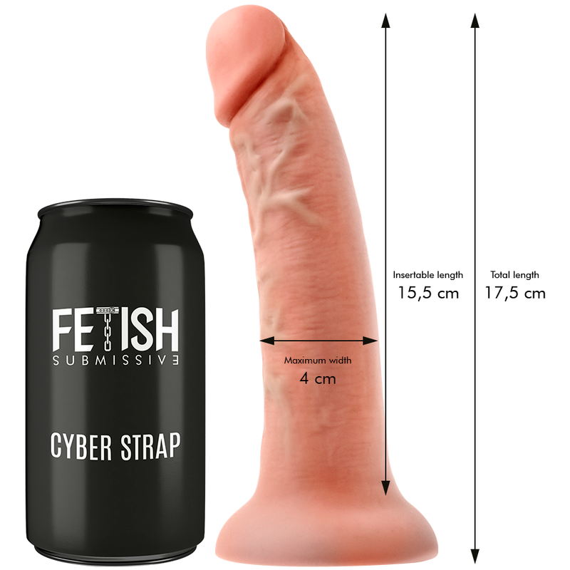 FETISCH DEVOT CYBER STRAP - HARNESS MIT DILDO UND BULLET-FERNBEDIENUNG WATCHME S TECHNOLOGIE