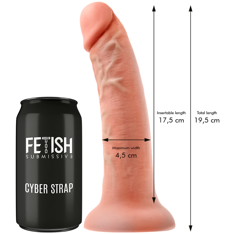 FETISCH DEVOT CYBER STRAP - HARNESS MIT DILDO UND BULLET-FERNBEDIENUNG WATCHME M TECHNOLOGIE