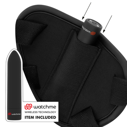 FETISCH DEVOT CYBER STRAP - HARNESS MIT DILDO UND BULLET-FERNBEDIENUNG WATCHME M TECHNOLOGIE