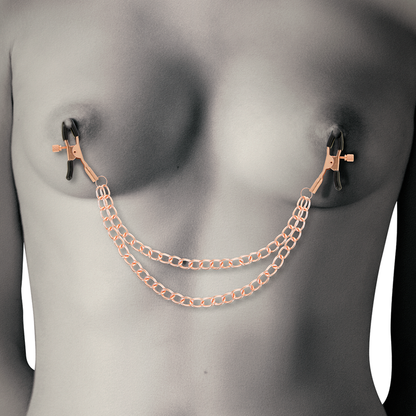 COQUETTE CHIC DESIRE - FANTASY METALL-NIPPELCLIPS MIT KETTE