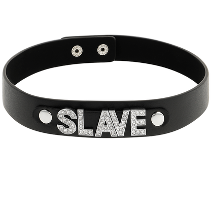 COQUETTE CHIC DESIRE - SLAVE VEGANES LEDER-HALSBAND