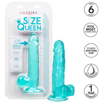 CALEXOTICS - GRÖSSE QUEEN DILDO BLAU 15,3 CM