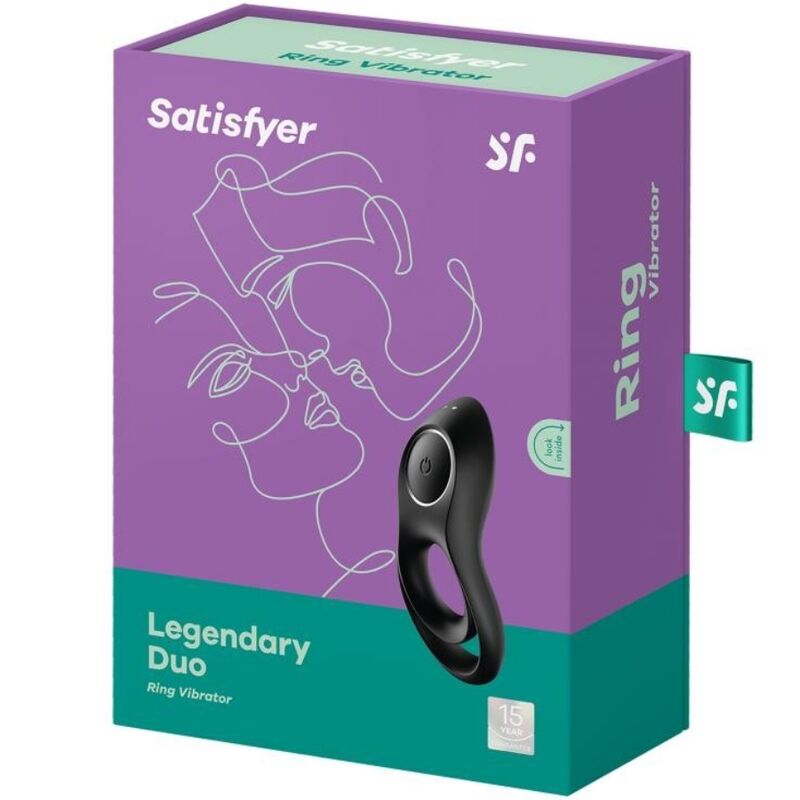 SATISFYER - LEGENDÄRER DUO-RINGVIBRATOR SCHWARZ