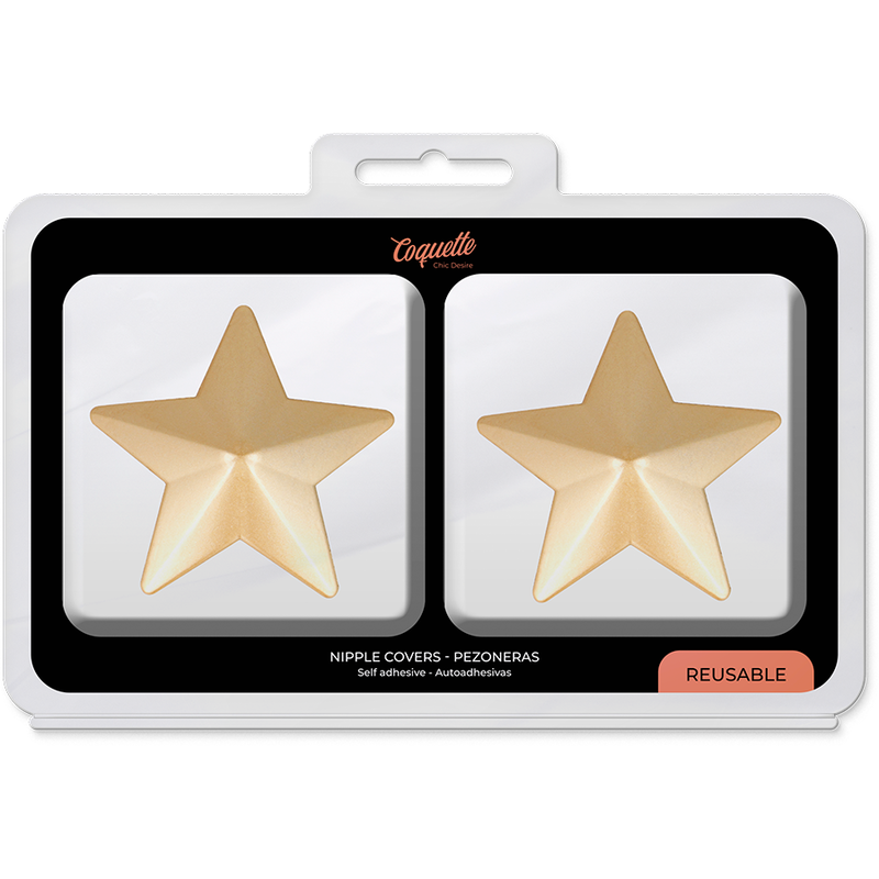 COQUETTE CHIC DESIRE - BRUSTWARZENABDECKUNGEN GOLDENE STERNE