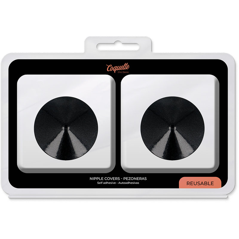 COQUETTE CHIC DESIRE - BRUSTWARZENABDECKUNGEN SCHWARZE KREISE