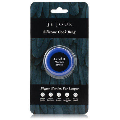 JE JOUE – BLAUER SILIKONRING – MINIMALE STRANGULATION