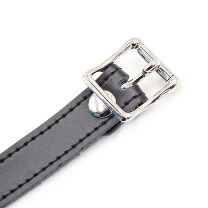 OHMAMA FETISH - SILIKON-BALLKNEBEL MIT LEDERGÜRTEL (VORHÄNGESCHLOSS INKLUSIVE)