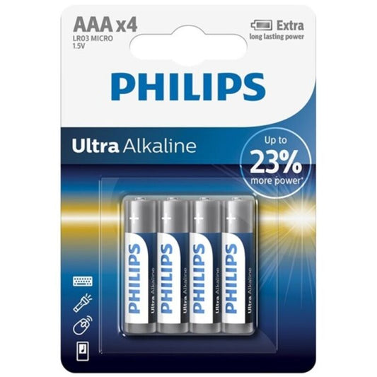 PHILIPS - ULTRA ALKALINE BATTERIE AAA LR03 4 EINHEIT