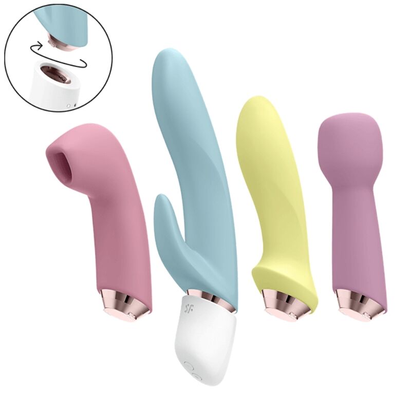 SATISFYER - MARVELOUS VIER VIBRATOR- &amp; LUFTPULS-SET