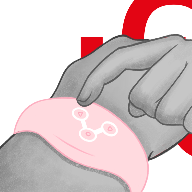 WATCHME – DRAHTLOS-TECHNOLOGIE-UHR, ZARTROSA