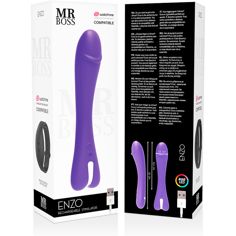 MR BOSS - ENZO VIBRATOR WATCHME WIRELESS TECHNOLOGY KOMPATIBEL