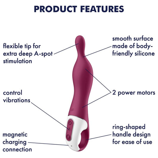 SATISFYER - ERSTAUNLICHER 1-POT-VIBRATOR BEERE