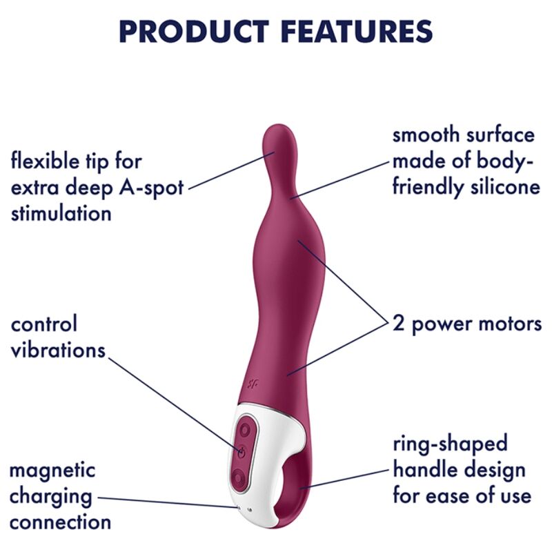 SATISFYER - ERSTAUNLICHER 1-POT-VIBRATOR BEERE